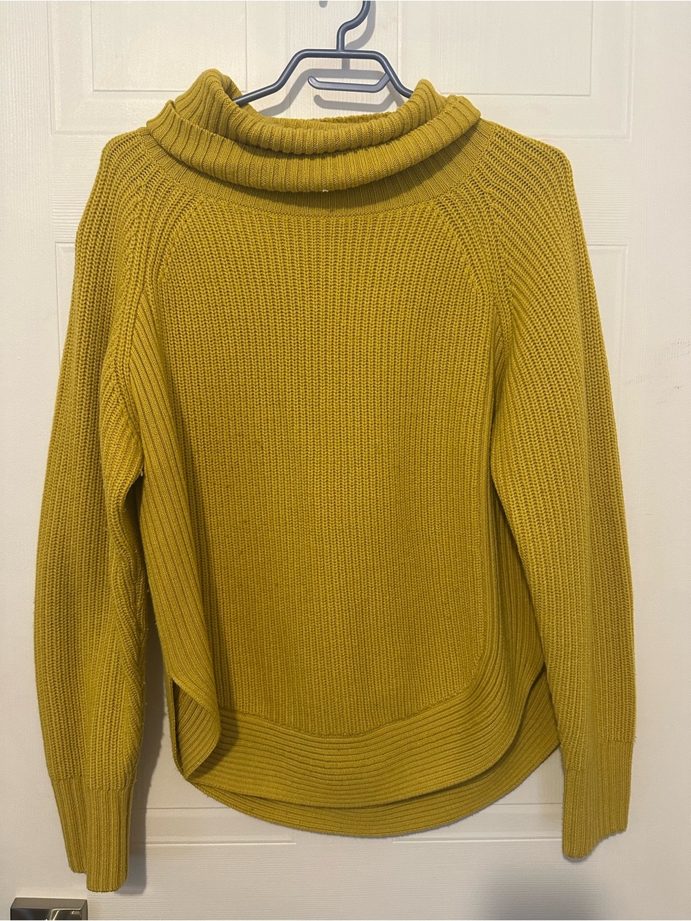 Aritzia Mustard Loose Turtleneck Sweater